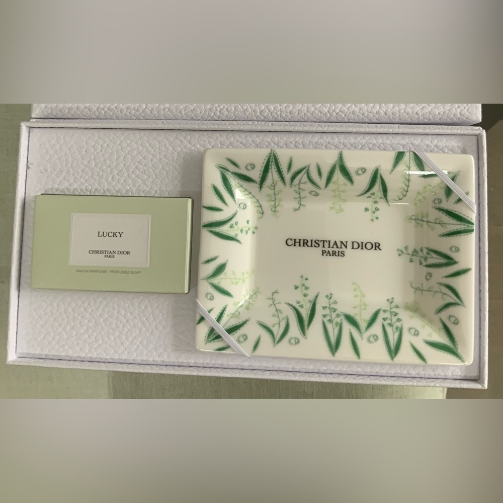 Christian Dior Soap Dish and Lucky Scent Soap